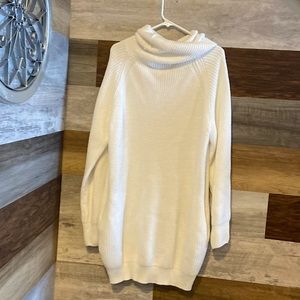 Turtle neck sweater dress